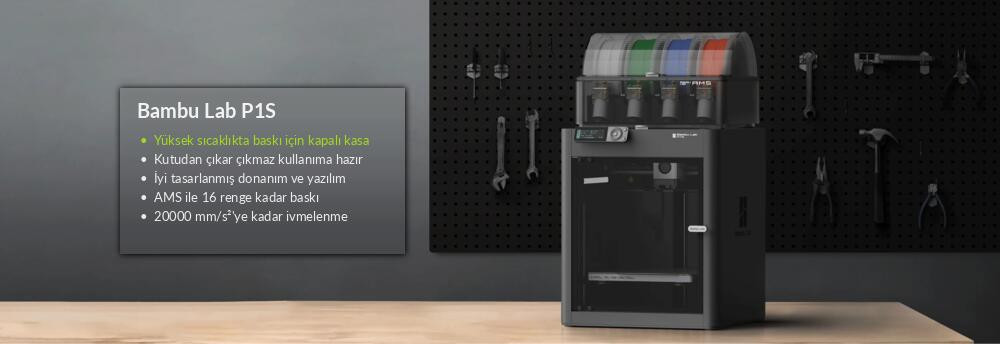 Bambu Lab P1S AMS 2 Pro 3D Yazıcı