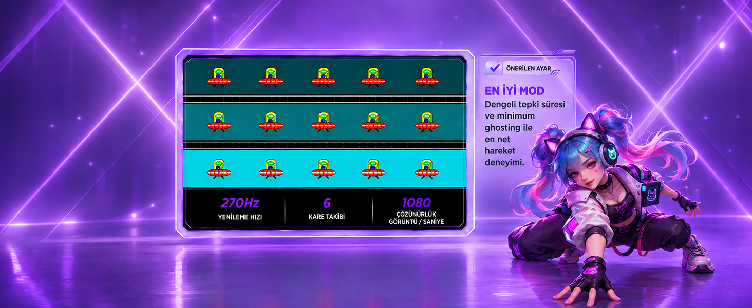 James Donkey Avero A50 24″ 270Hz 0.5Ms Fast VA FHD Type C/DP/HDMI RGB Gaming Monitör (Ölü Pikselde Anında Değişim)