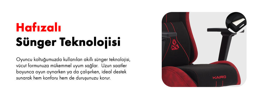 Titanseat Kairo Red Kumaş Oyuncu Koltuğu