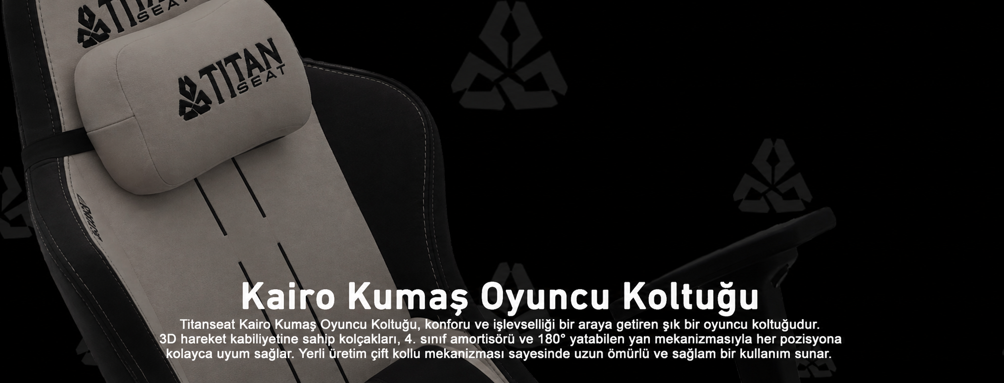 Titanseat Kairo Moonlight Kumaş Oyuncu Koltuğu
