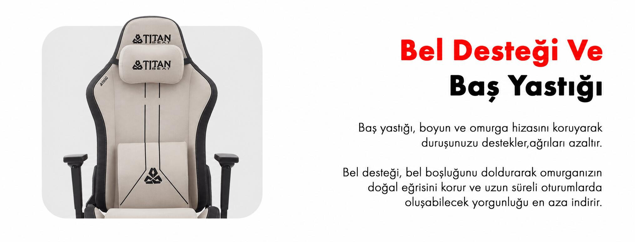 Titanseat Kairo Moonlight Kumaş Oyuncu Koltuğu