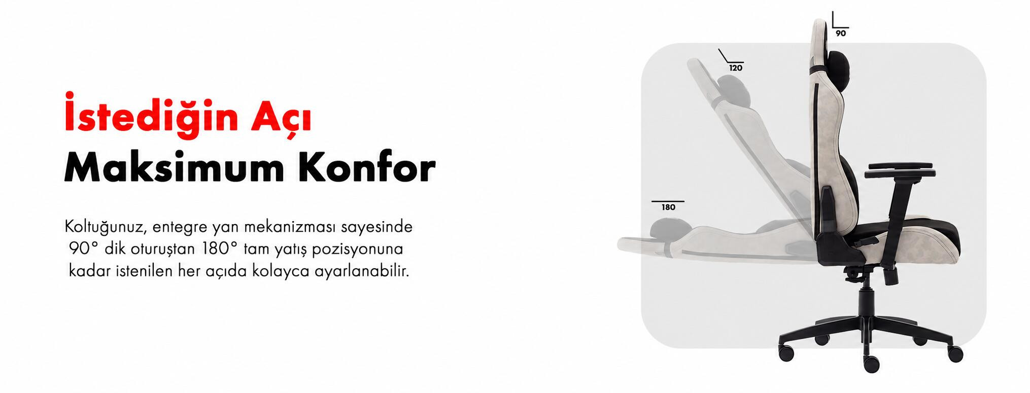 Titanseat Kairo Moonlight Kumaş Oyuncu Koltuğu