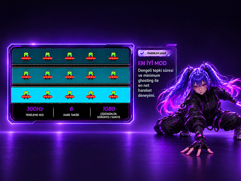 James Donkey Revon R60 24″ 300Hz 0.5Ms Fast IPS Gaming Monitör (Ölü Pikselde Anında Değişim)