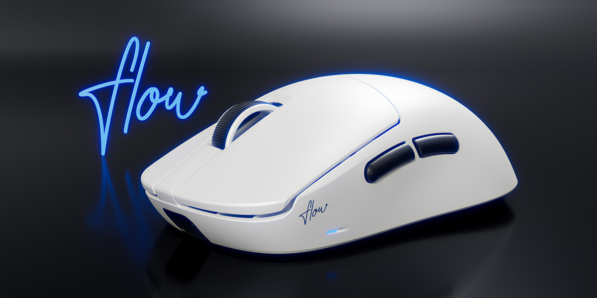 GamePower Flow PAW3315 16.000DPI Mekanik Switch Kablosuz Beyaz Gaming Mouse (Grip Tape ve Skatez Hediyeli)