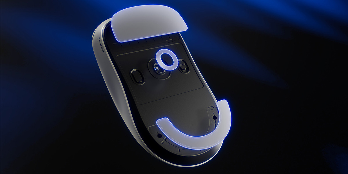GamePower Flow Pro 8K PAW3395 26.000DPI Optik Switch Kablosuz Beyaz Gaming Mouse (Grip Tape ve Skatez Hediyeli)
