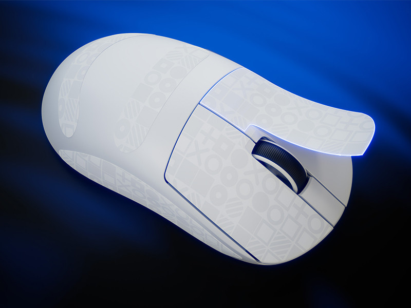 GamePower Flow Pro 8K PAW3395 26.000DPI Optik Switch Kablosuz Beyaz Gaming Mouse (Grip Tape ve Skatez Hediyeli)