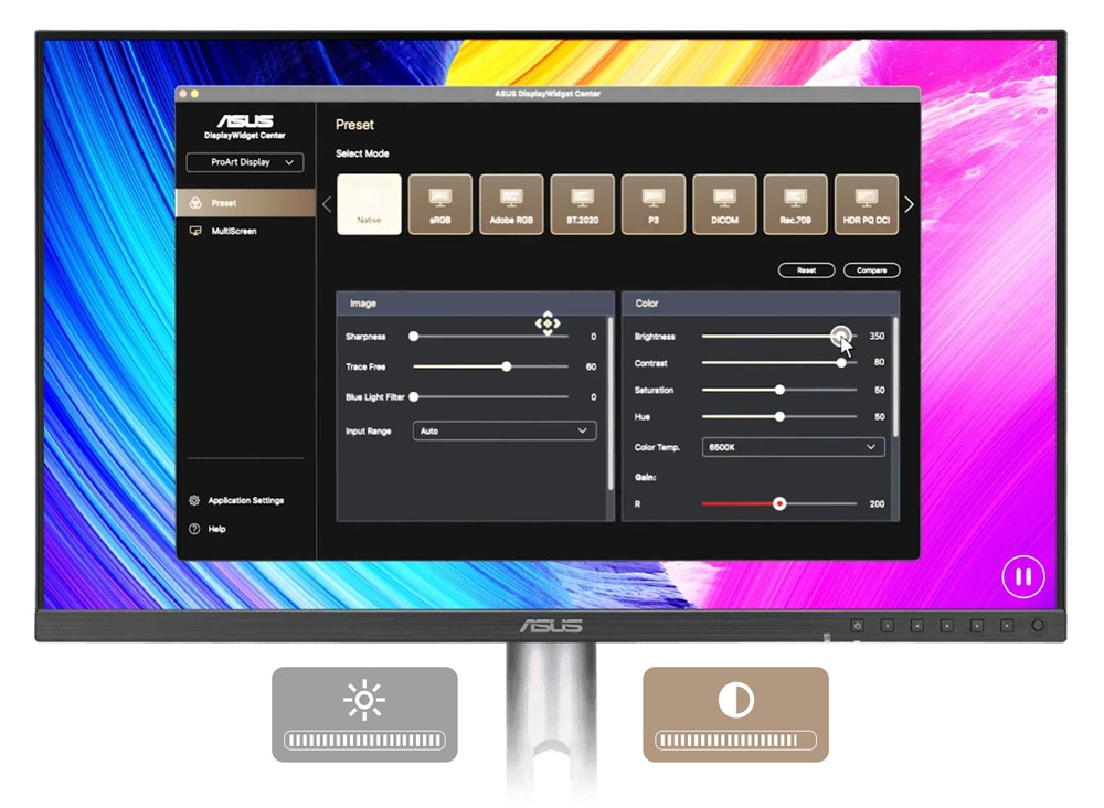 ASUS ProArt PA278CGRV 27″ 144Hz 5ms Dahili Hoparlör Pivot VESA DisplayHDR 400 QHD IPS Monitör