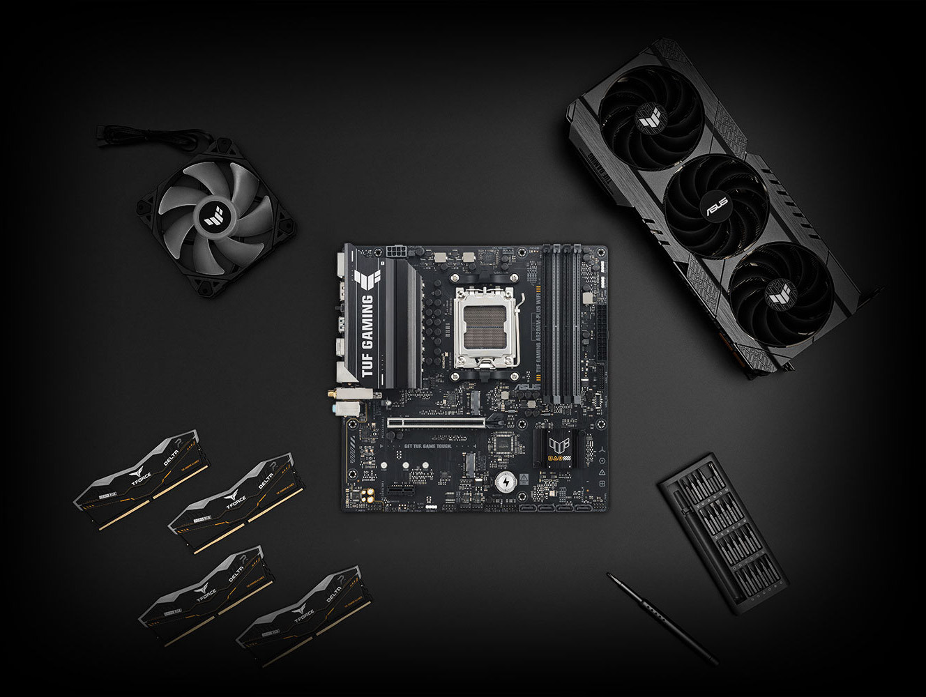 ASUS TUF GAMING A620AM-PLUS WIFI AM5 DDR5 7600+(OC)MHz mATX Gaming Anakart