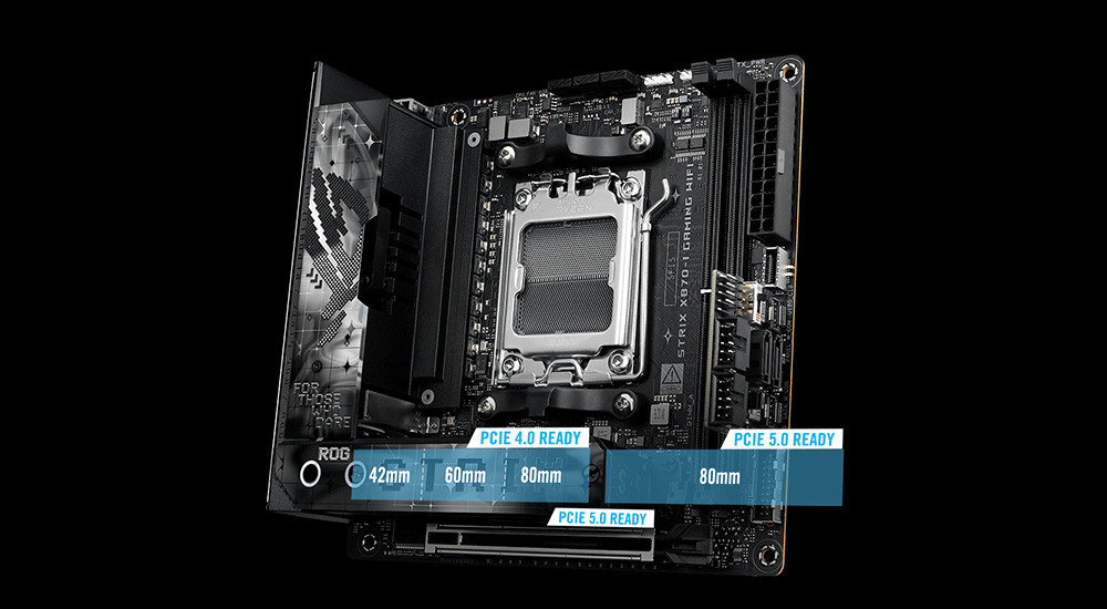 ASUS ROG STRIX X870-I GAMING WIFI AMD X870 Soket AM5 DDR5 8600+(OC)MHz Mini ITX Gaming Anakart