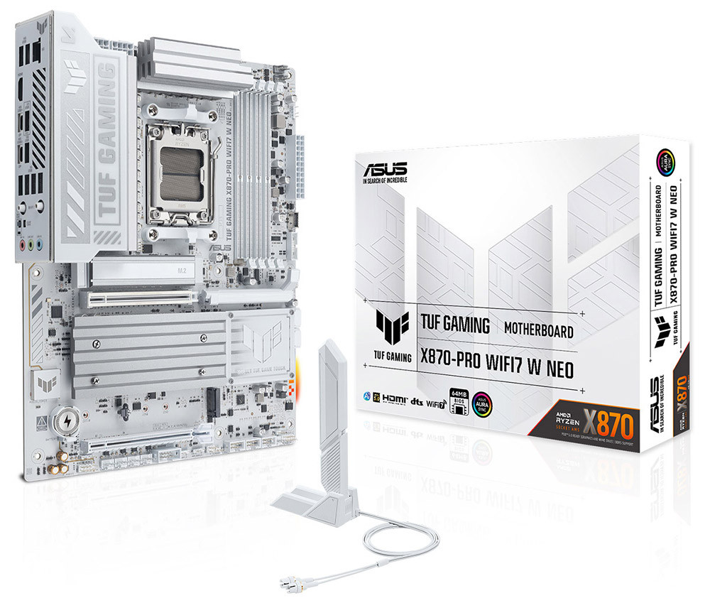 ASUS TUF GAMING X870-PRO WIFI7 W NEO 9600Mhz(OC) M.2 AM5 ATX Anakart