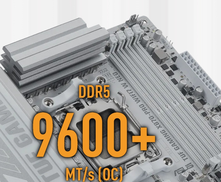 ASUS TUF GAMING X870-PRO WIFI7 W NEO 9600Mhz(OC) M.2 AM5 ATX Anakart