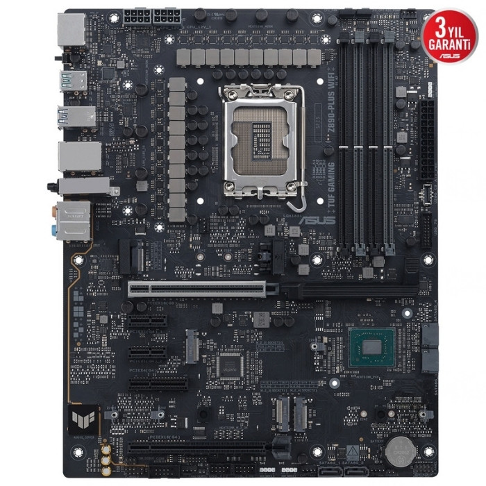 ASUS TUF GAMING Z890-PLUS WIFI Intel LGA1851 Z890 DDR5 9066+MHz(OC) ATX Gaming Anakart