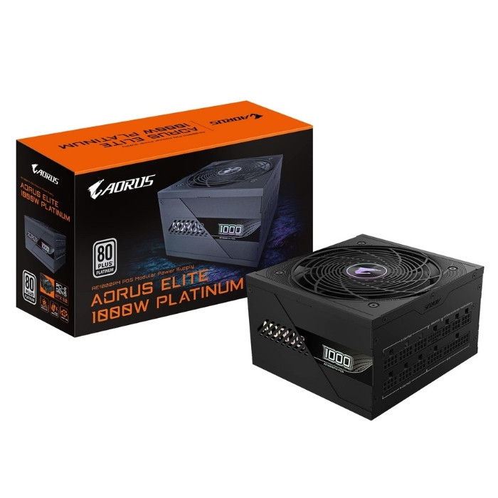 Gigabyte Aorus Elite 1000w 80+ Platinium PCIe 5.0 - ATX 3.1 Full Modüler Siyah Power Supply