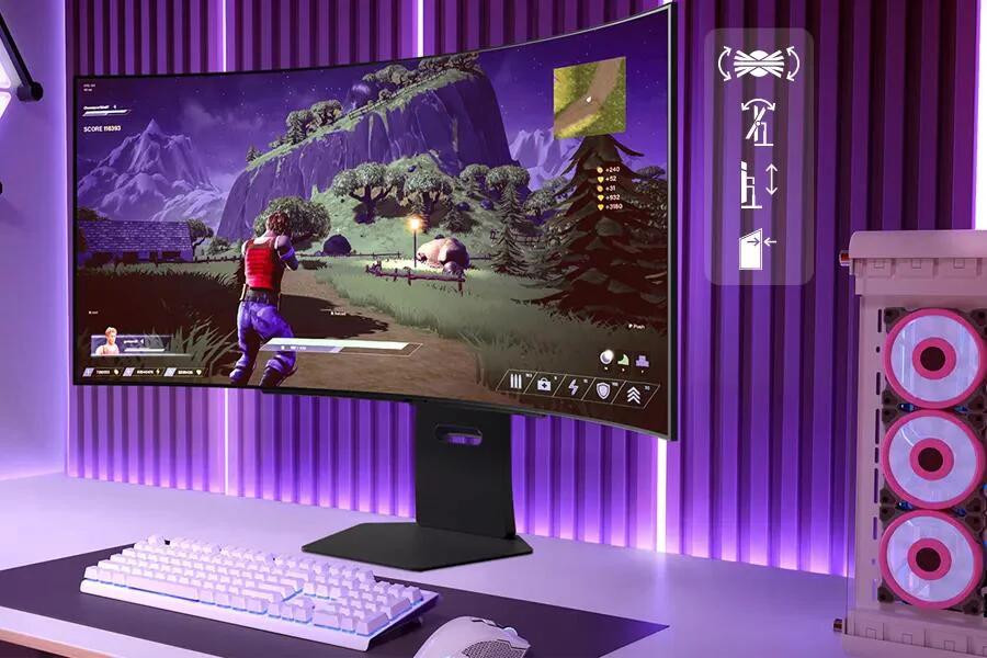 LG UltraGear 45GX90SB-B 45″ 240Hz 0.03ms G-Sync FreeSync Premium Pro 800R Curved WQHD OLED Akıllı Gaming (Oyuncu) Monitör