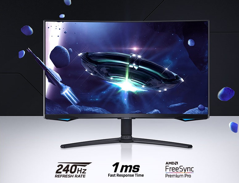 Samsung Odyssey G6 G65B LS27BG652EUXUF 27” 1ms 240Hz FreeSync Premium Pro 1000R Curved QHD VA Akıllı Gaming (Oyuncu) Monitör