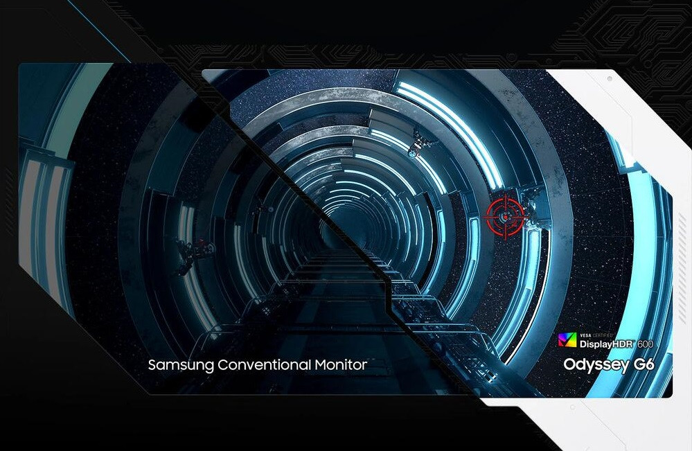 Samsung Odyssey G6 G65B LS27BG652EUXUF 27” 1ms 240Hz FreeSync Premium Pro 1000R Curved QHD VA Akıllı Gaming (Oyuncu) Monitör