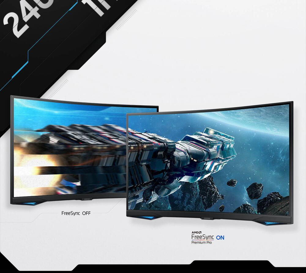 Samsung Odyssey G6 G65B LS27BG652EUXUF 27” 1ms 240Hz FreeSync Premium Pro 1000R Curved QHD VA Akıllı Gaming (Oyuncu) Monitör