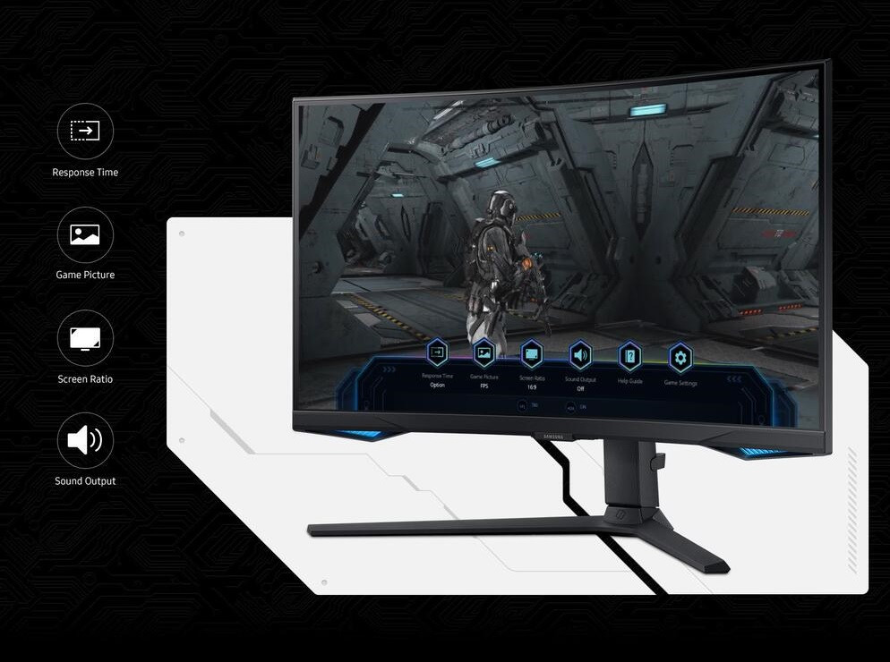 Samsung Odyssey G6 G65B LS27BG652EUXUF 27” 1ms 240Hz FreeSync Premium Pro 1000R Curved QHD VA Akıllı Gaming (Oyuncu) Monitör