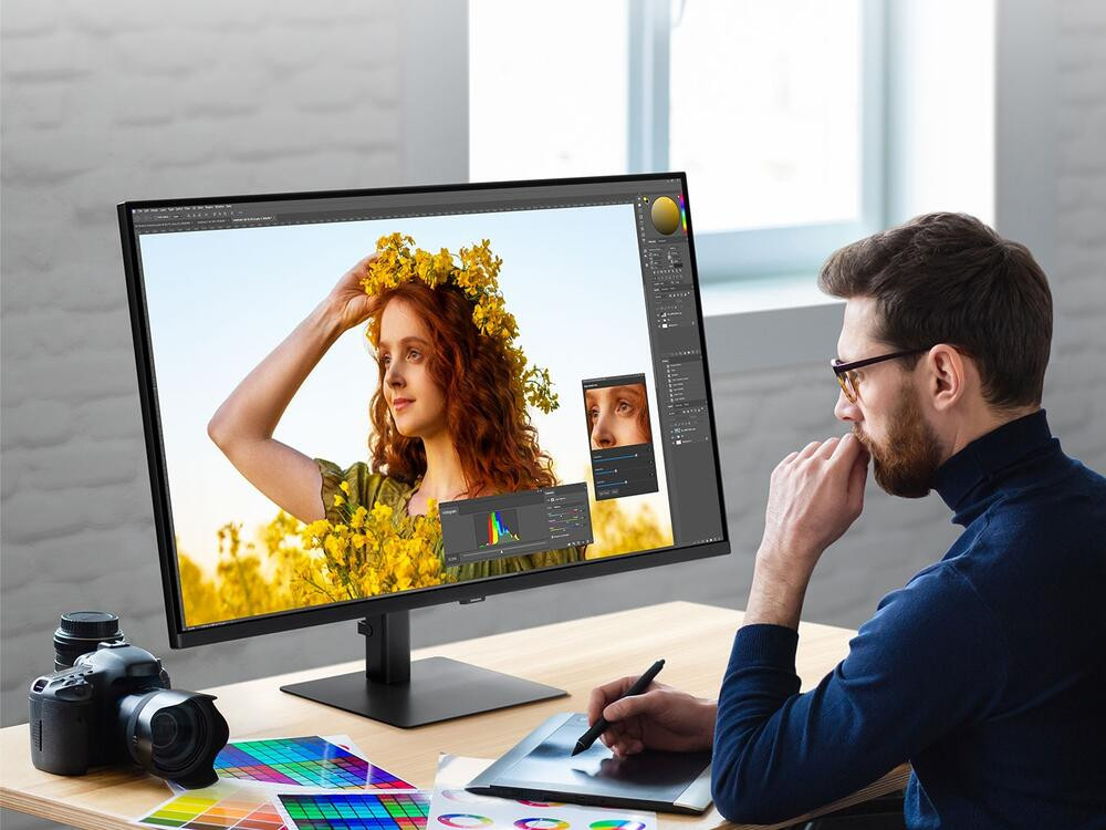 Samsung ViewFinity S7 S70D LS37D702EAUXUF 37″ 60Hz 5ms HDR10 Flicker Free  4K UHD VA Monitör