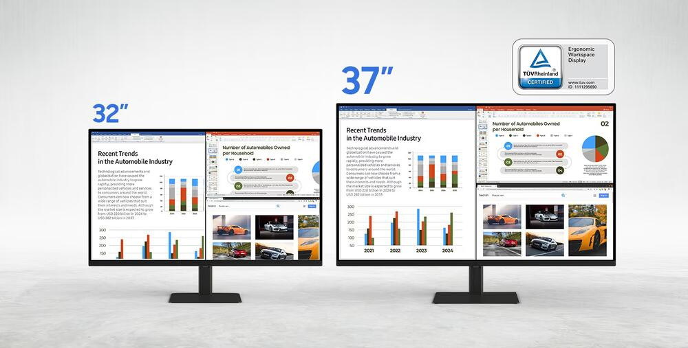Samsung ViewFinity S7 S70D LS37D702EAUXUF 37″ 60Hz 5ms HDR10 Flicker Free  4K UHD VA Monitör