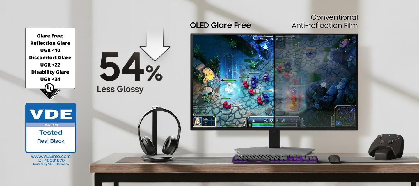 Samsung Odyssey OLED G8 G80SH LS27HG800SUXUF 27″ 240Hz 0.03ms 4K UHD FreeSync Premium Pro G-Sync QD-OLED Gaming (Oyuncu) Monitör