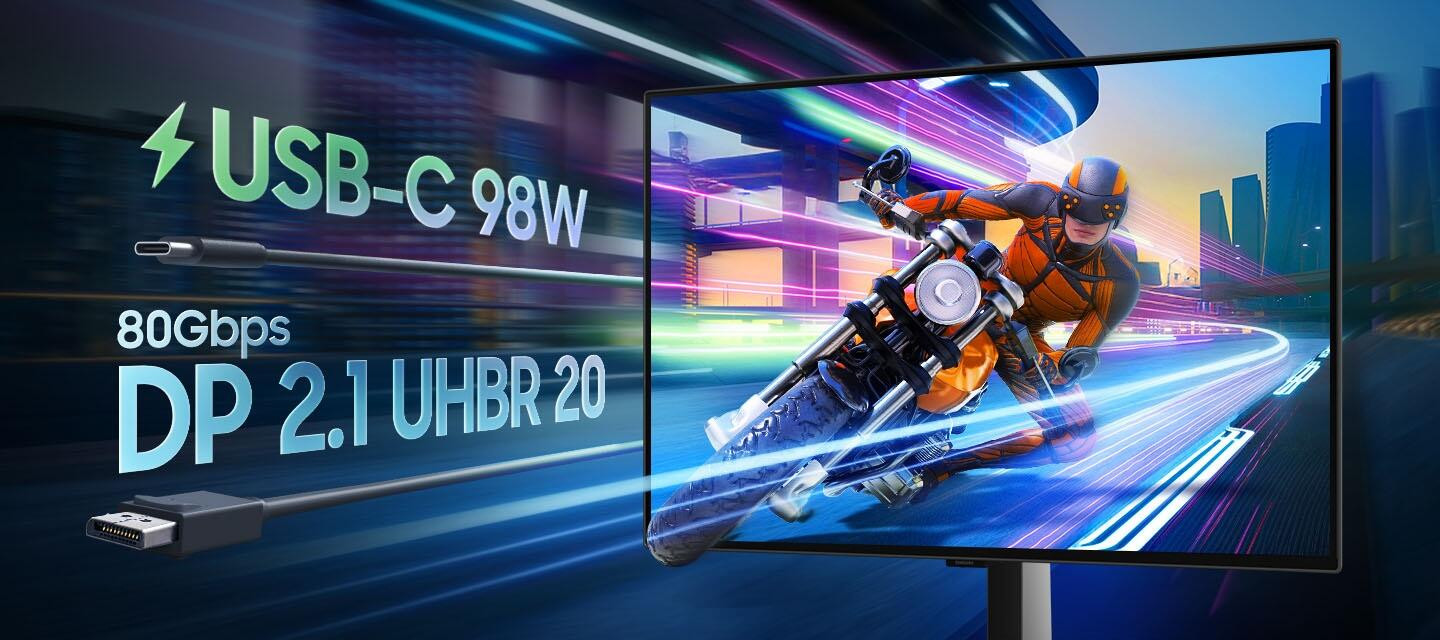 Samsung Odyssey OLED G8 G80SH LS27HG800SUXUF 27″ 240Hz 0.03ms 4K UHD FreeSync Premium Pro G-Sync QD-OLED Gaming (Oyuncu) Monitör