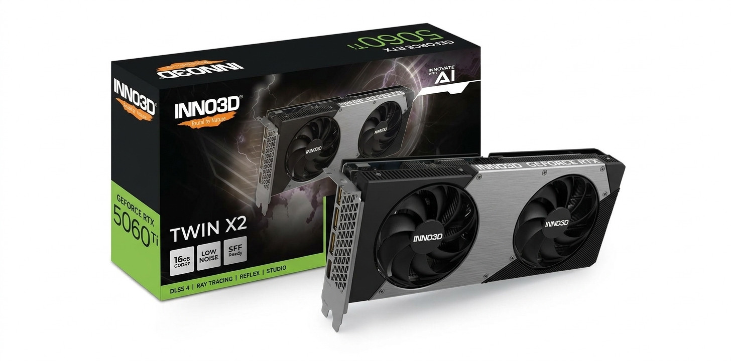 Inno3D RTX 5060 Ti TWIN X2 16GB N506T2-16D7-191073N GDDR7 128Bit Gaming Ekran Kartı