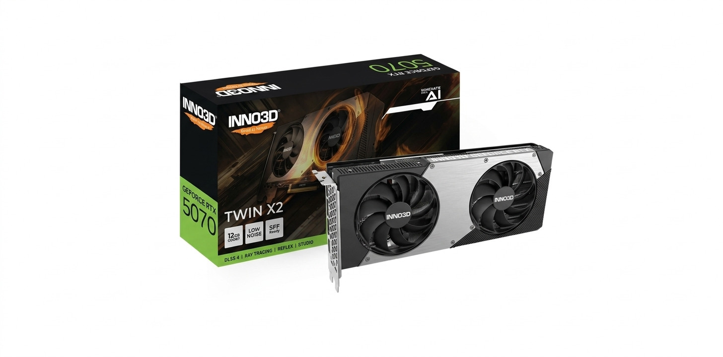 Inno3D RTX 5070 TWIN X2 12GB N50702-12D7-195064N GDDR7 192Bit Gaming Ekran Kartı