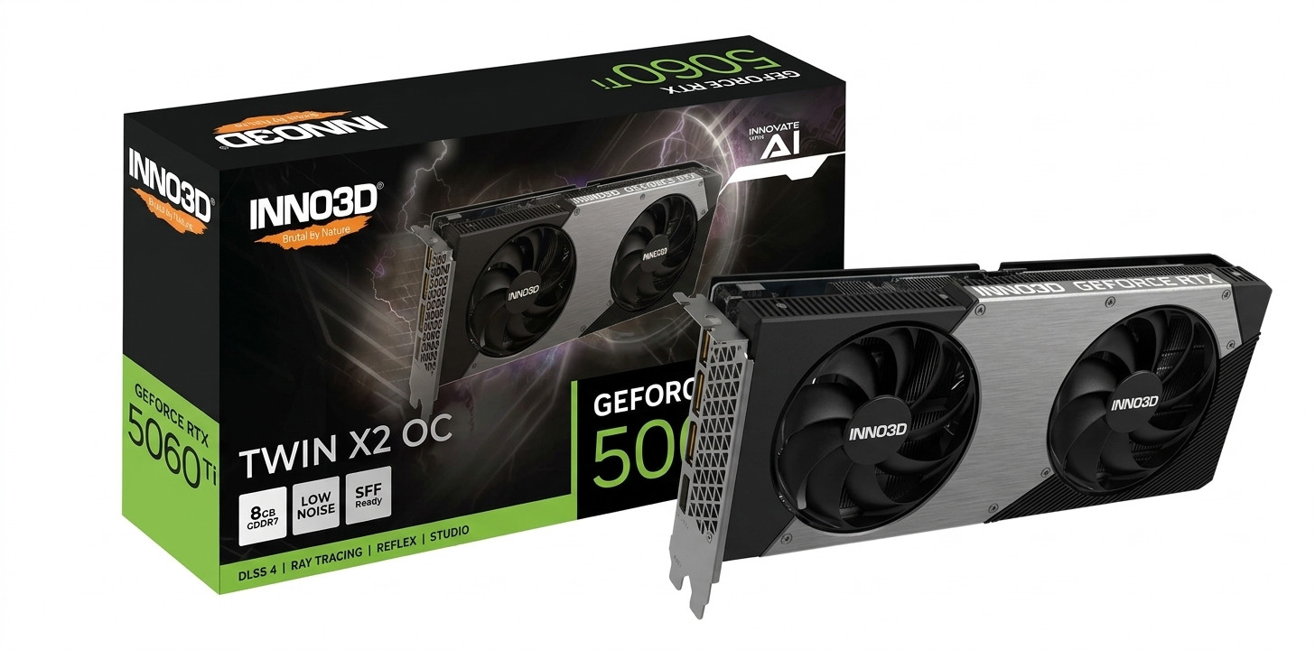 Inno3D RTX 5060 Ti TWIN X2 OC 8GB N506T2-08D7X-193075N GDDR7 128Bit Gaming Ekran Kartı