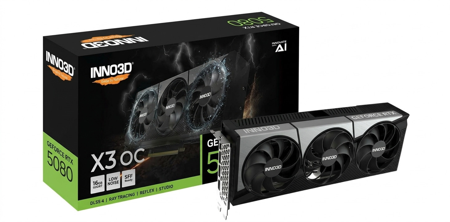 Inno3D RTX 5080 X3 OC 16GB N50803-16D7X-17603930 GDDR7 256Bit Gaming Ekran Kartı