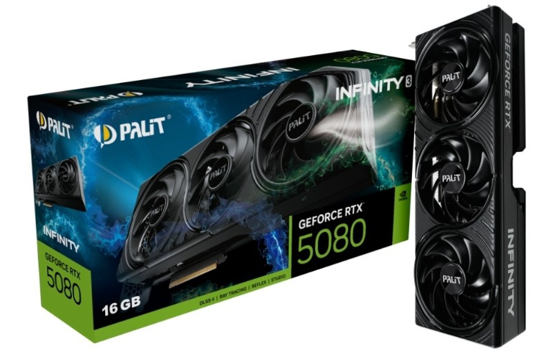 Palit RTX 5080 INFINITY 3 16GB NE75080019T2-GB2035S GDDR7 256Bit Gaming Ekran Kartı