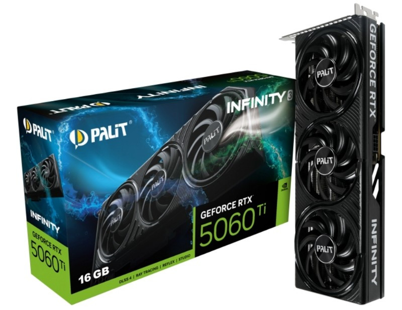 Palit RTX 5060 Ti INFINITY 3 16GB NE7506T019T1-GB2061S GDDR7 128Bit Gaming Ekran Kartı
