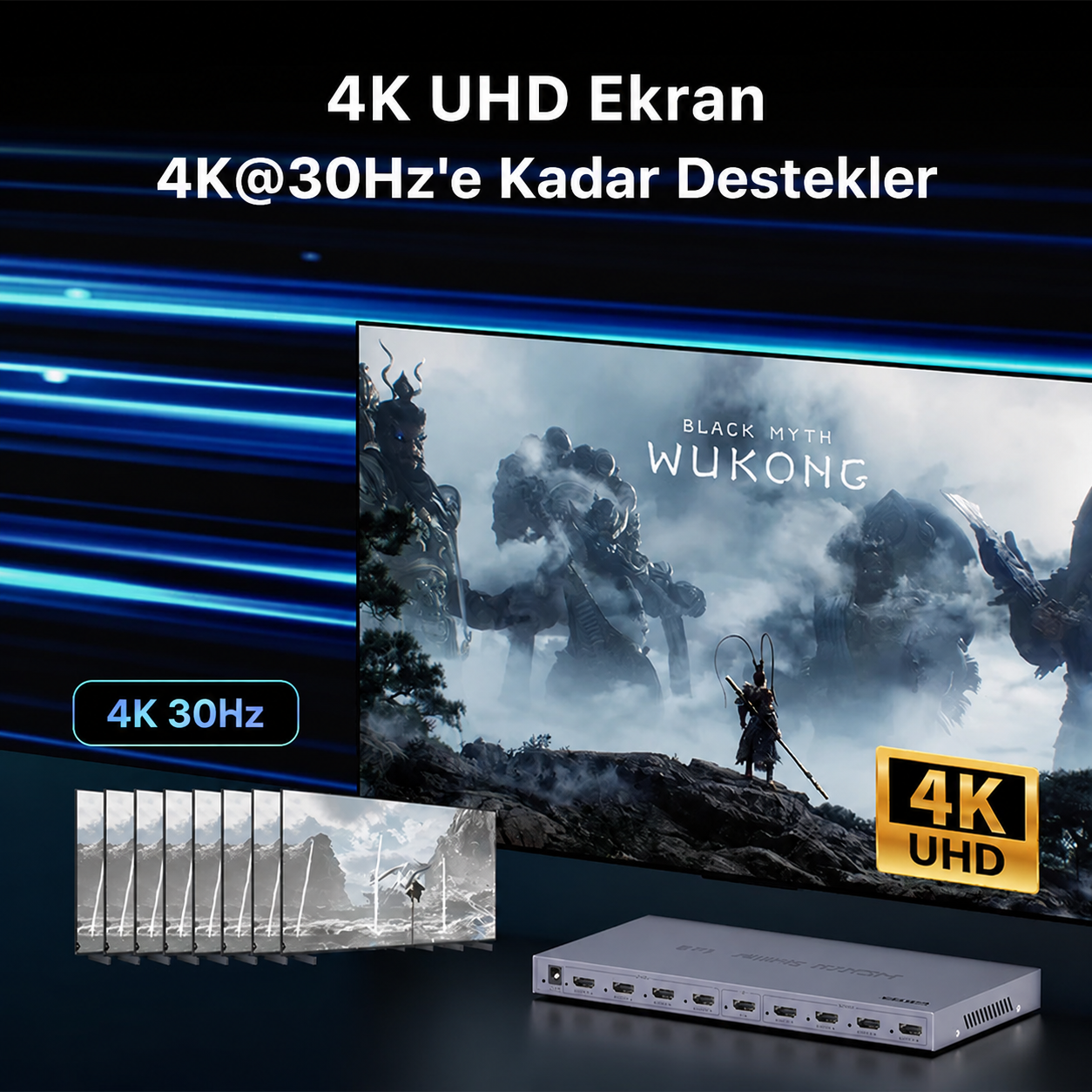 Unitek 4K HDMI Çoklayıcı 1 Giriş 8 Çıkış (V1132A01-EU)