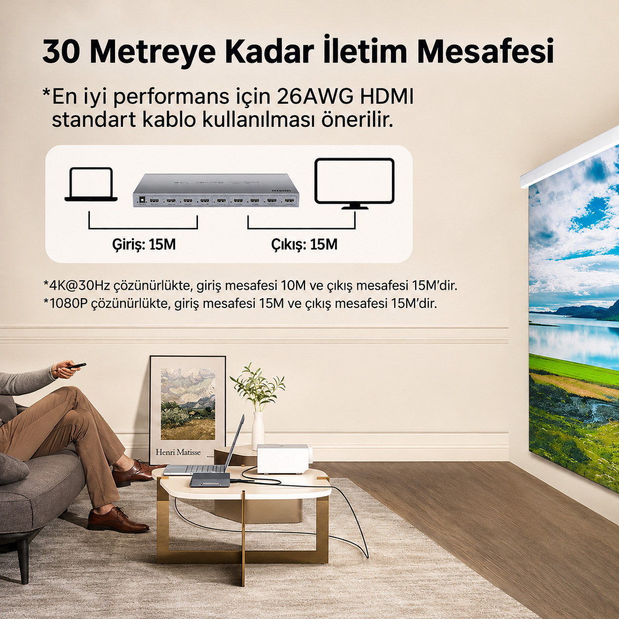 Unitek 4K HDMI Çoklayıcı 1 Giriş 8 Çıkış (V1132A01-EU)