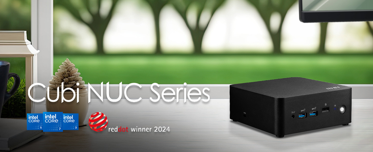 MSI CUBI NUC 1MG-238BEU Core 5 120U Barebone FreeDOS Mini PC