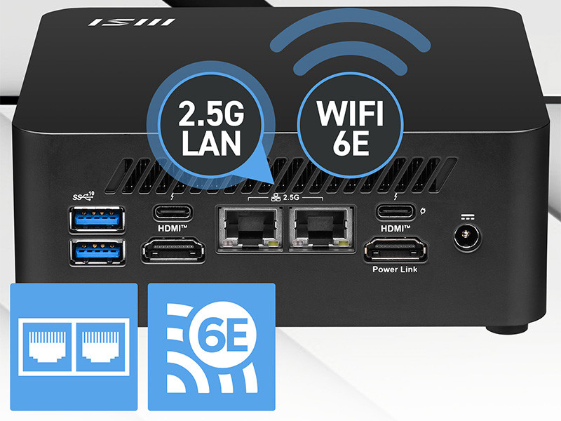 MSI CUBI NUC 1MG-238BEU Core 5 120U Barebone FreeDOS Mini PC