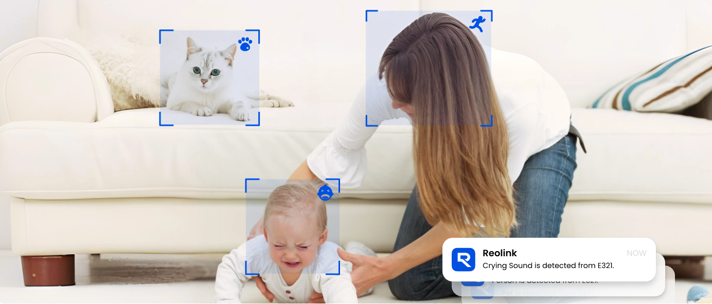 Reolink E321 3MP 4MM İç Ortam Wi-Fi IP Kamera