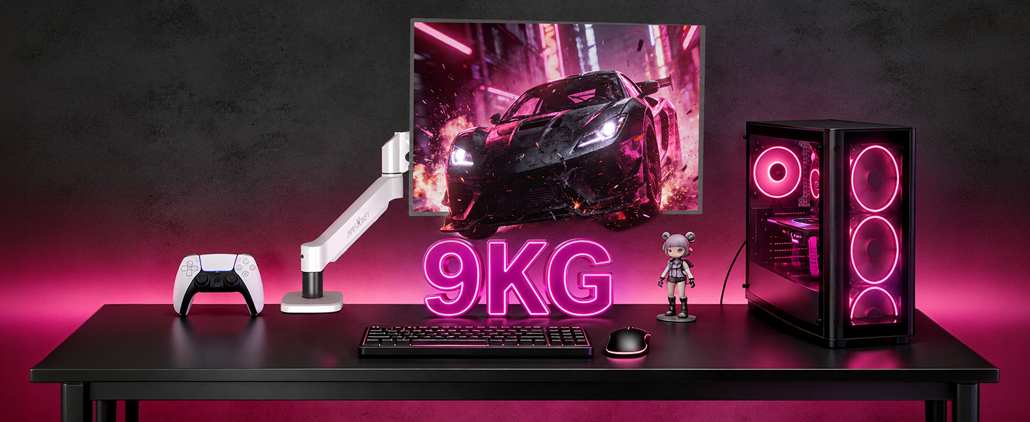 James Donkey Mr20 17’’-32’’ Amortisörlü Tekli Monitör Standı Beyaz