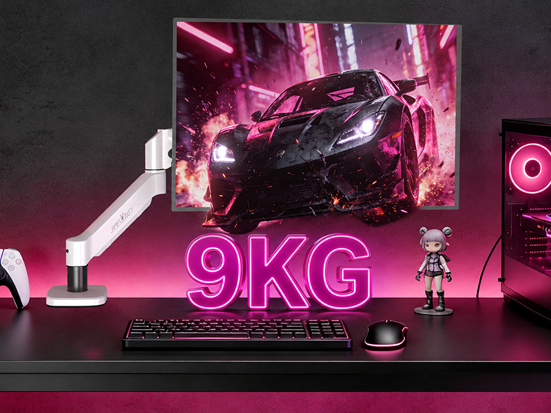 James Donkey Mr20 17’’-32’’ Amortisörlü Tekli Monitör Standı Beyaz