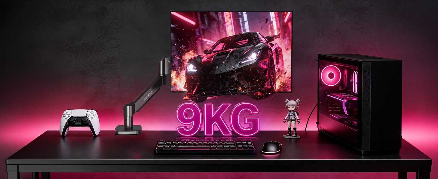 James Donkey Mr20 17’’-32’’ Amortisörlü Tekli Monitör Standı Siyah