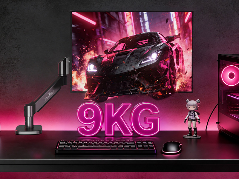 James Donkey Mr20 17’’-32’’ Amortisörlü Tekli Monitör Standı Siyah