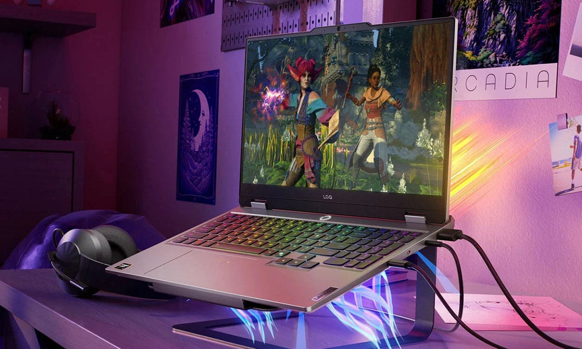 LENOVO LOQ 15AHP10 83JG008UTR RYZEN 7 250 16GB DDR5 1TB SSD RTX5060 8GB 15.6″ FHD 144HZ FREEDOS GAMING NOTEBOOK