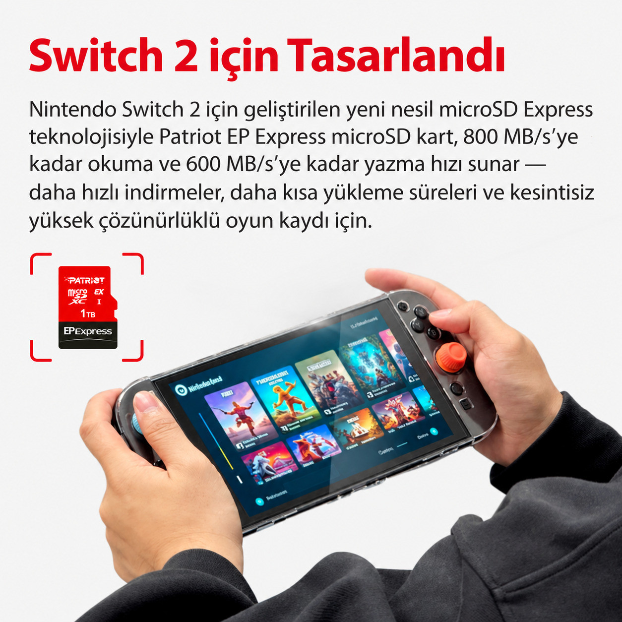 Patriot 1TB EP Express Micro SD Hafıza Kartı