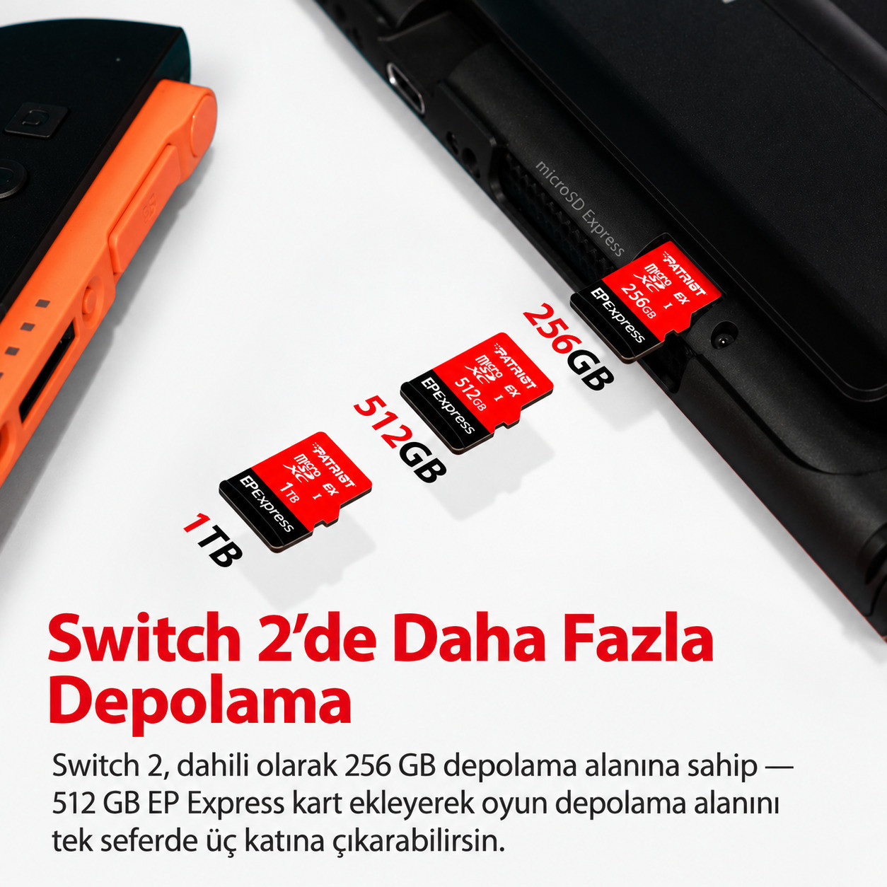 Patriot 1TB EP Express Micro SD Hafıza Kartı