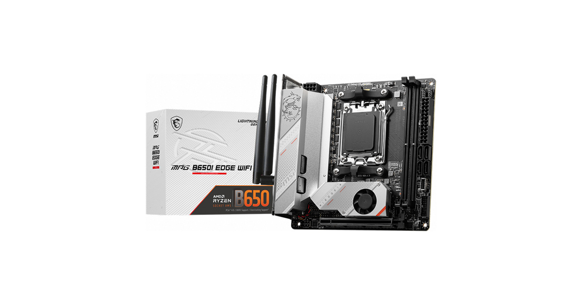 MSI MPG B650I EDGE WIFI AMD B650 Soket AM5 DDR5 6600MHz