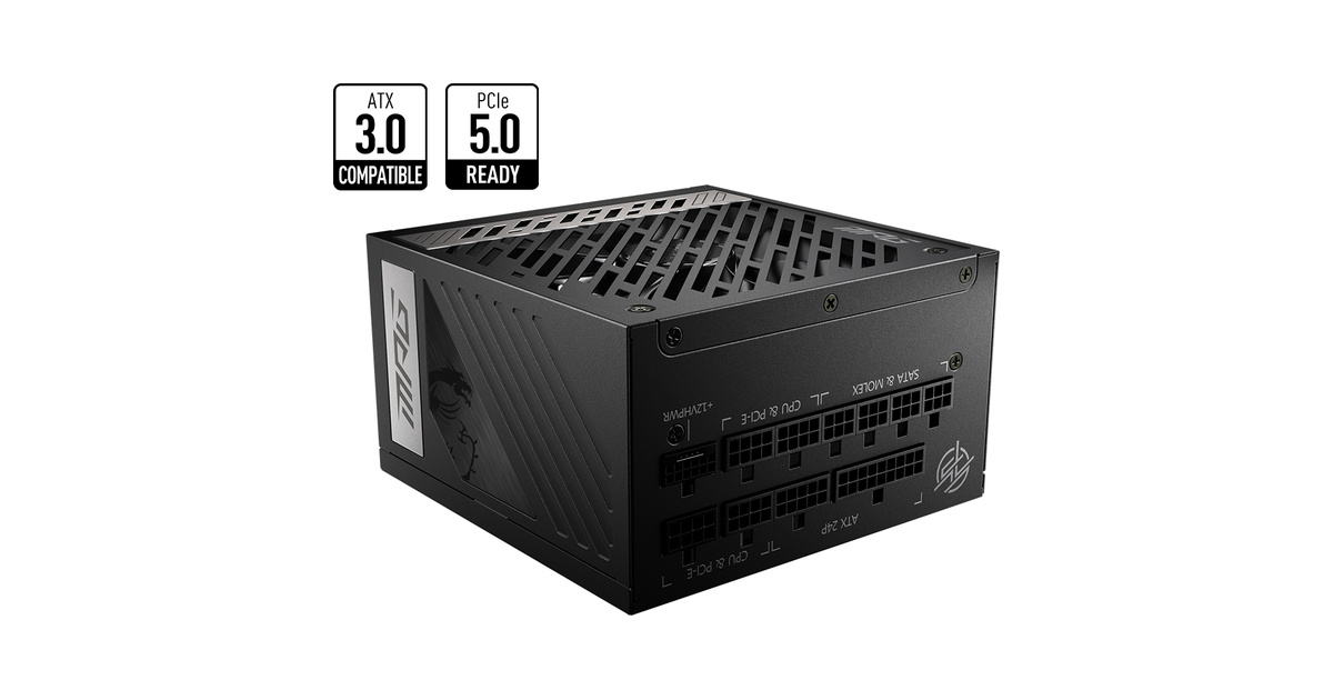 MSI MPG A1000G PCIE5 1000W 80+ Gold Full Modüler
