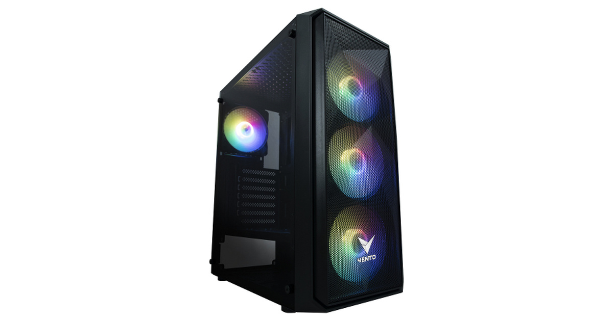 Vento VG10F FSP 650W 80+ PSU Temperli Cam 4x120mm ATX Kasa