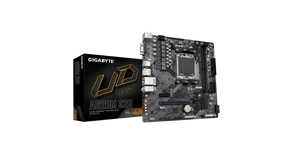 Gigabyte A620M S2H 6400mhz(OC) M.2 AM5 mATX DDR5 Anakart
