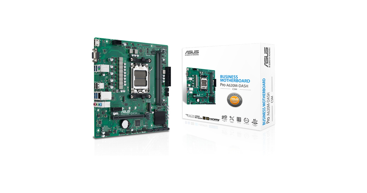 ASUS Pro A620M-DASH-CSM AM5 DDR5 7200MHz mATX Anakart