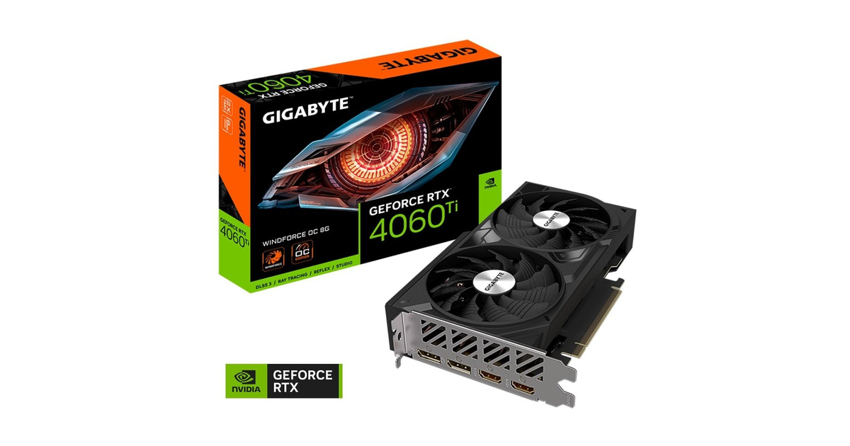 Gigabyte GeForce RTX 4060 Ti Windforce OC 8G GV-N406TWF2OC-8GD